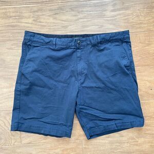 Theory Zaine S. Witten Shorts Men's Size 38 Navy Blue Stretch Twill